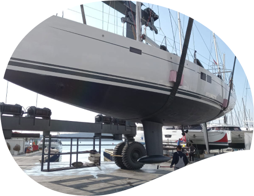 Service yacht split engine repair maintenance